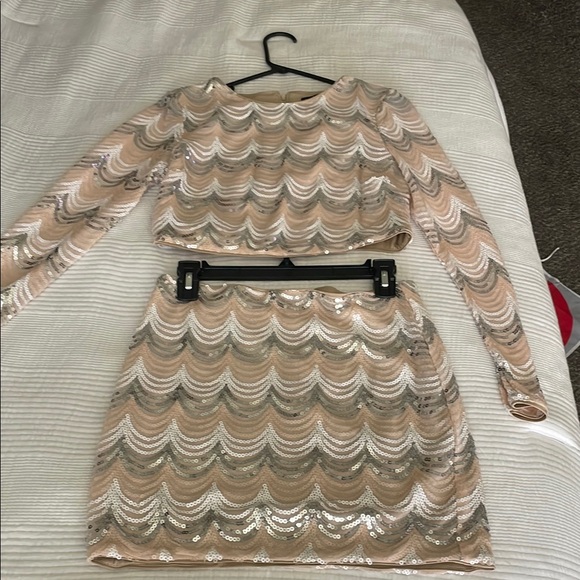 Sequin Wave Pattern Dress - Picture 1 of 3